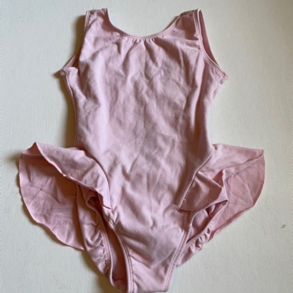 Eurotard pink leotard with skirt sz 7 - 10